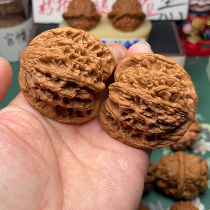 【闪购商品】文玩核桃把件47全品虎头