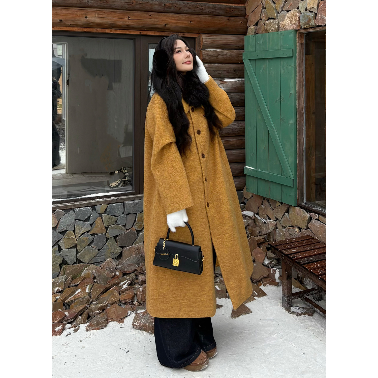 【暮光之城】蛋妹大码女装微胖mm显瘦冬季中长款棉服大衣DM35412