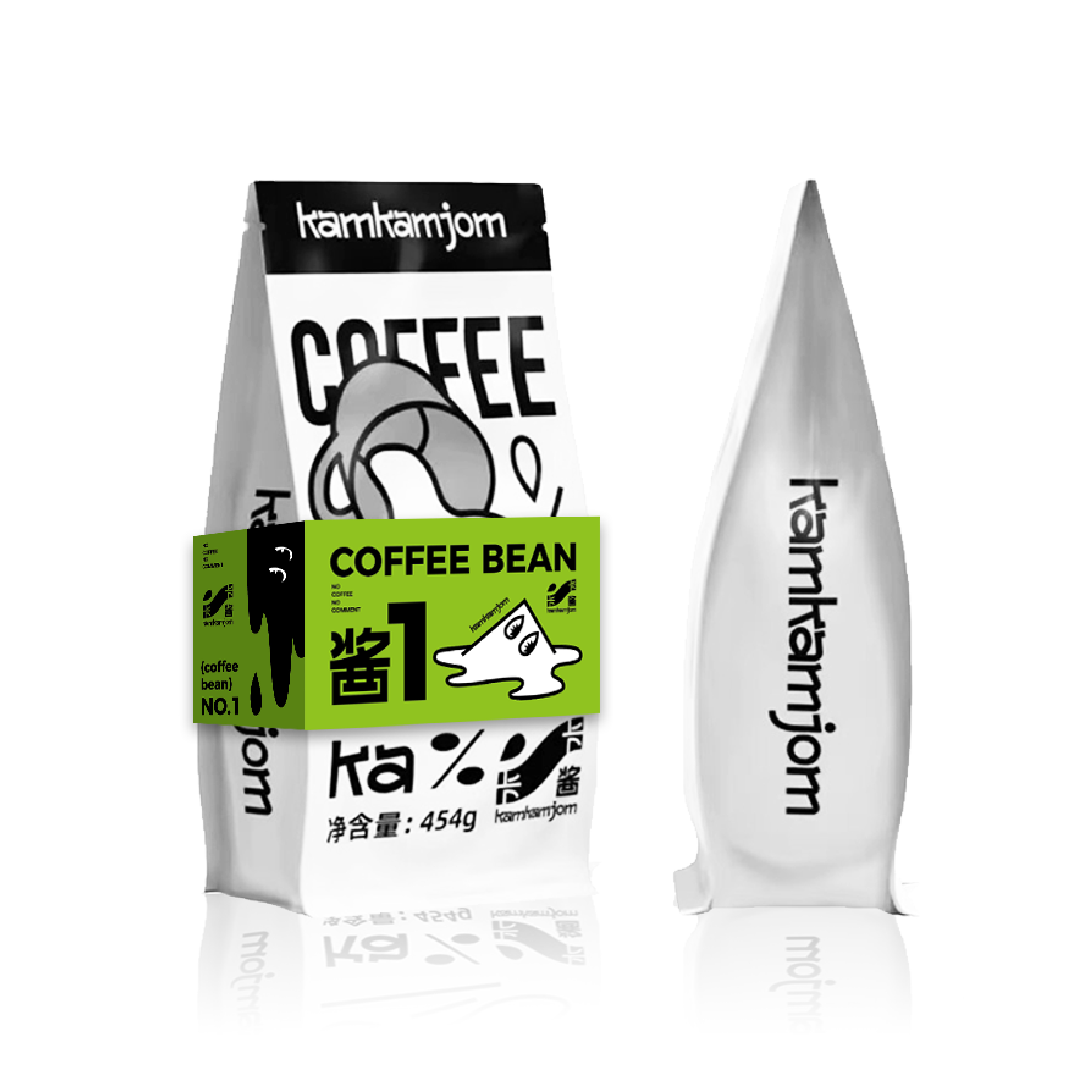 kamkamjom卡卡酱 1号拼配咖啡豆 454g 香醇均衡 精选 