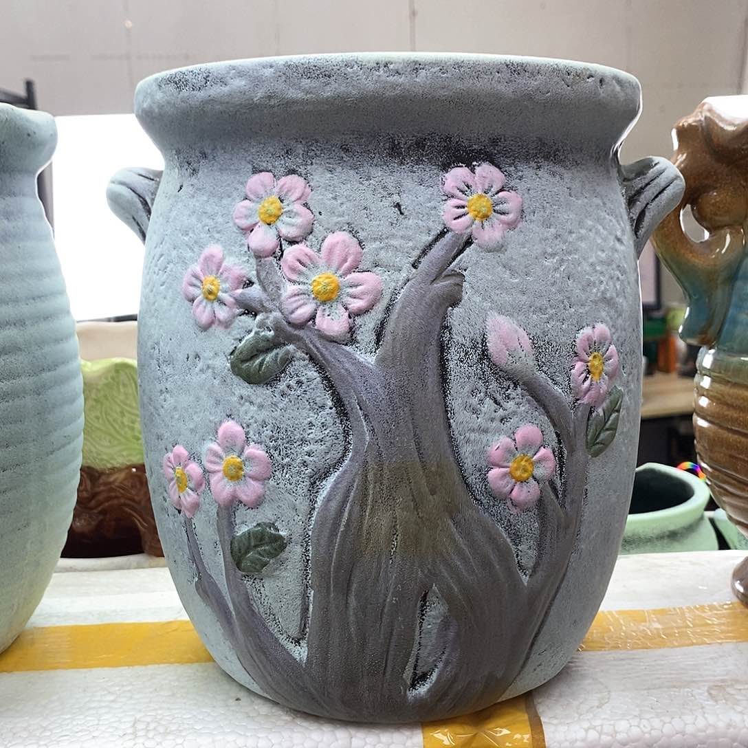 陶瓷口径17高度20 @陶瓷花盆@@5048