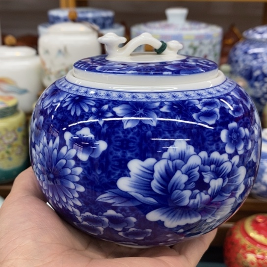 瓷片陶瓷茶叶罐密封罐