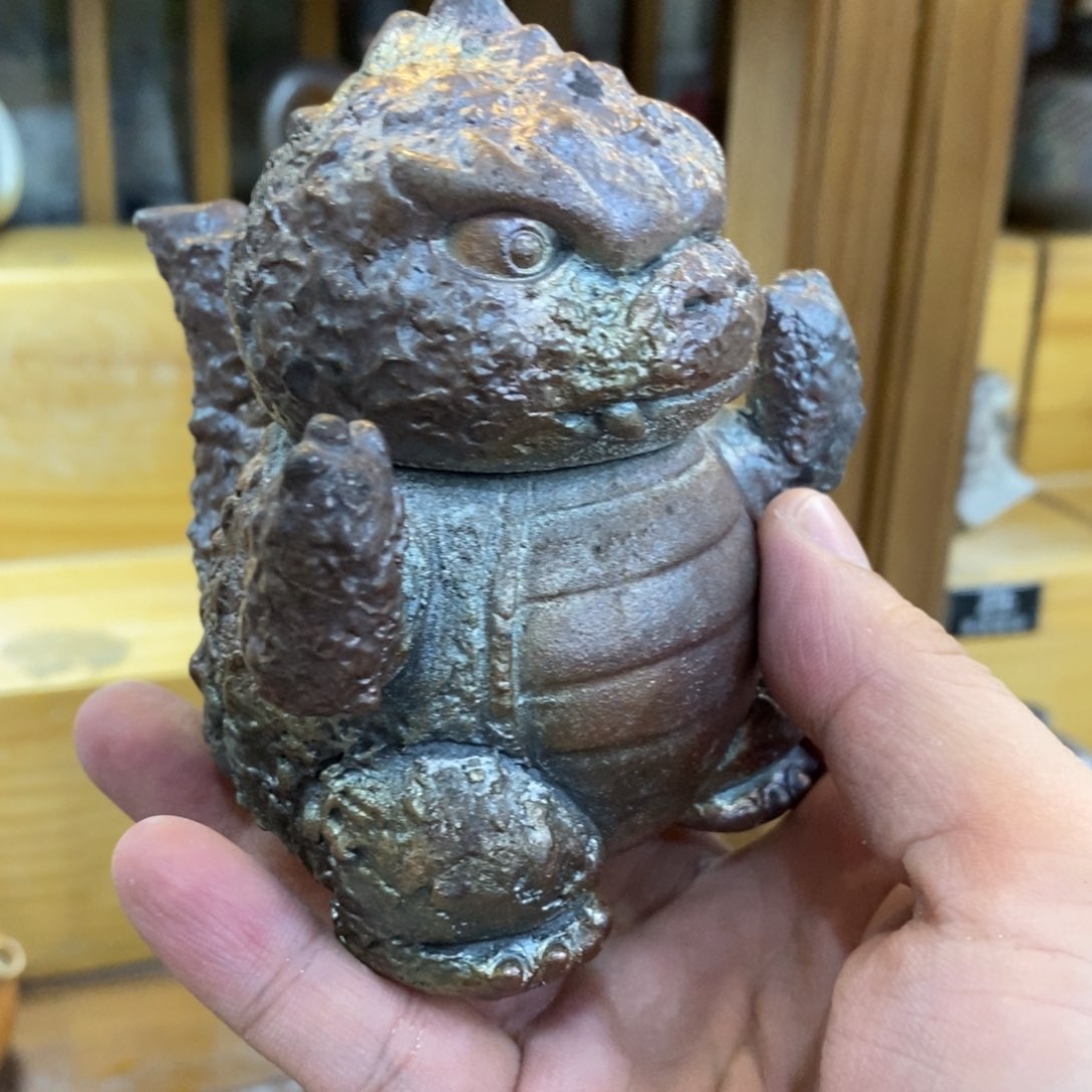 陶园柴烧，精品高货11瑕摆件