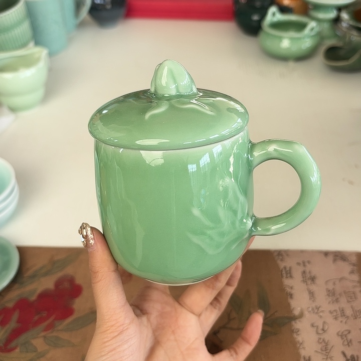 龙泉云间青瓷小米茶器