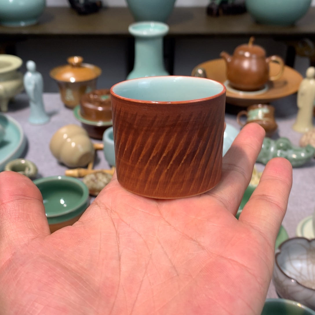 龙泉青瓷手工主人杯
