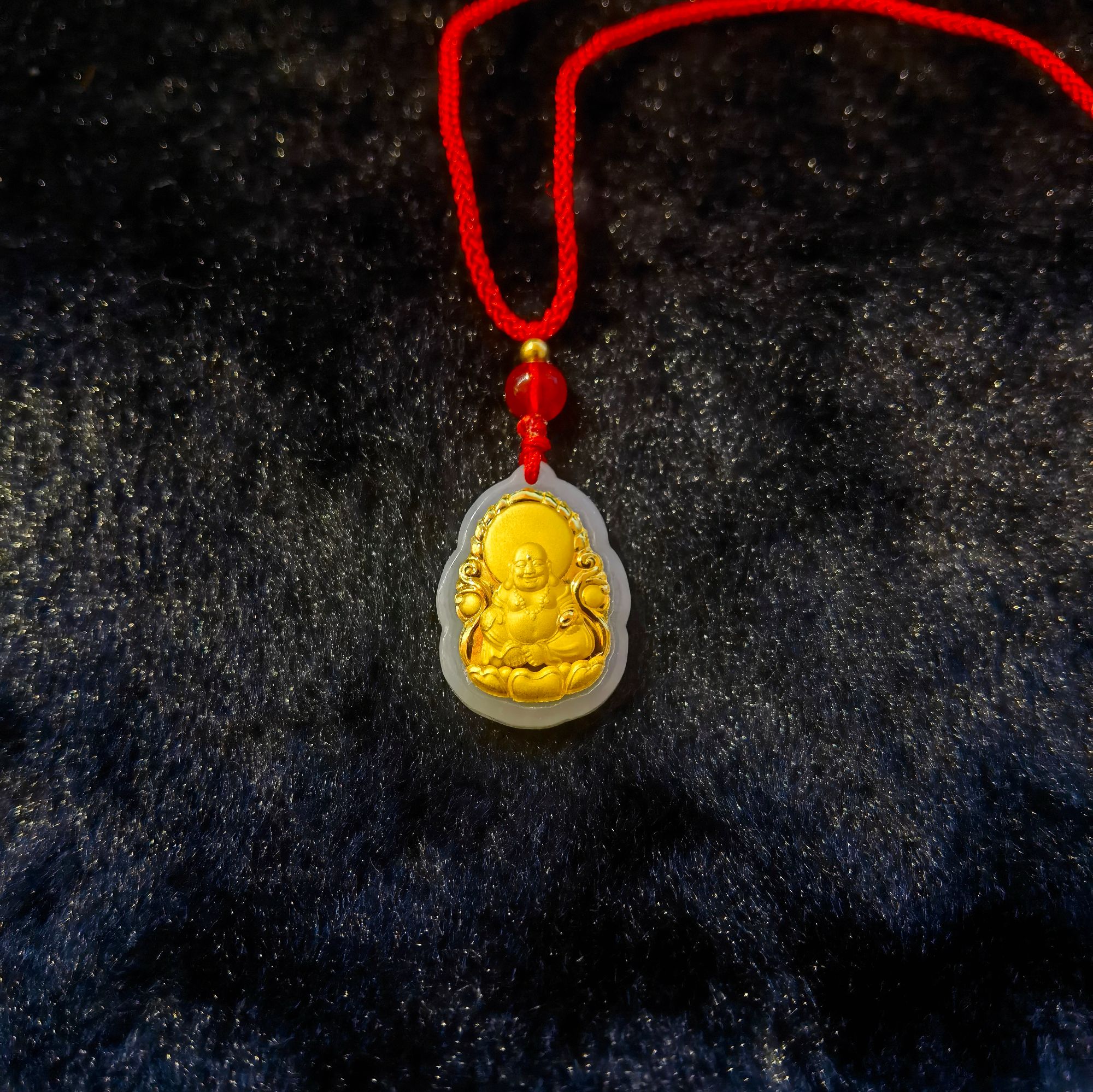 【星达臻选】和田玉 吉祥平安精美弥勒佛吊坠 证书+礼盒