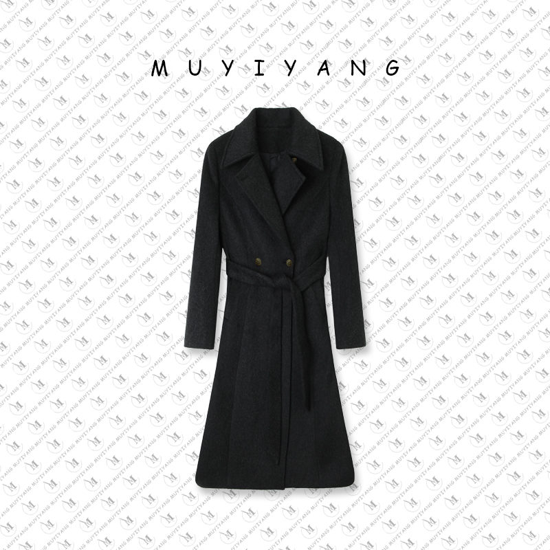 MUYIYANG/慕亦洋【璀璨星河】宽松双排领秋冬加厚款羊毛大衣