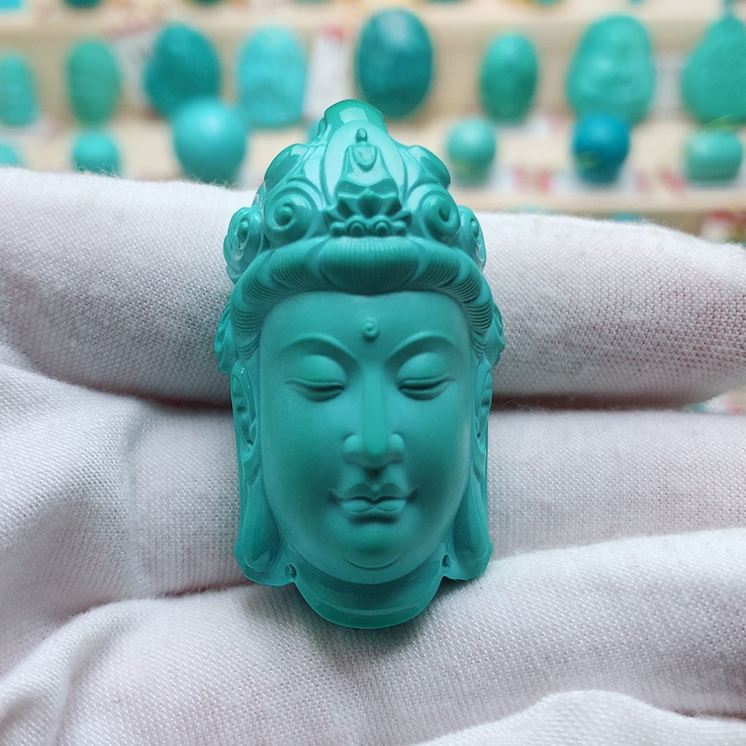 绿松石珠宝半成品未镶嵌