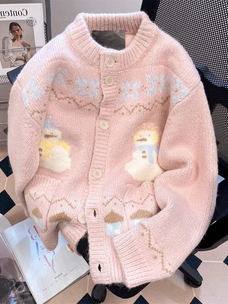 99编号对应衣服  2025秋冬新款韩版时尚减龄套头毛衣