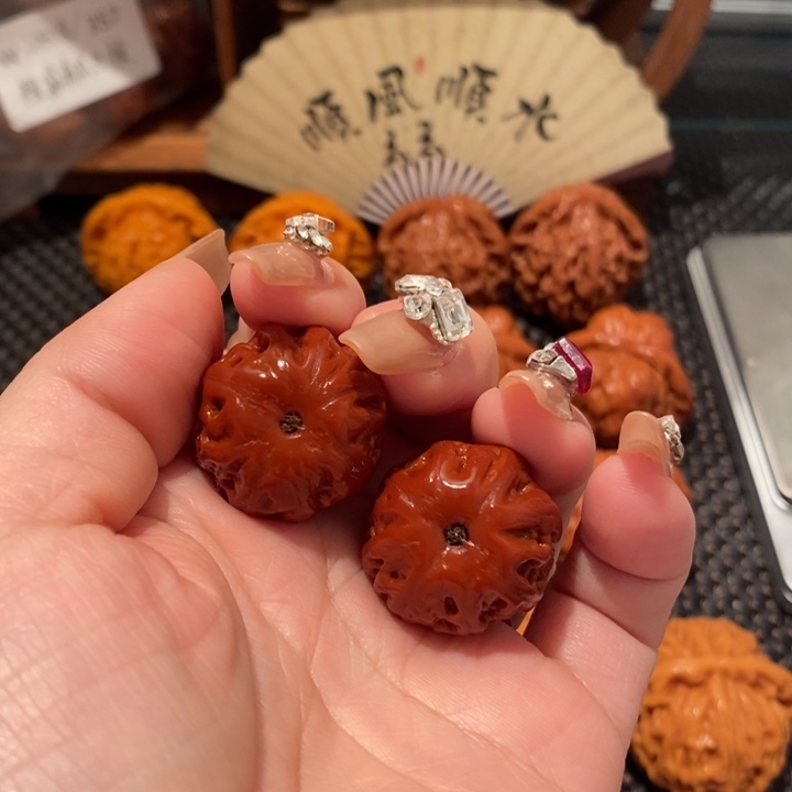 文玩核桃吊坠顺**意粗筋南瓜675