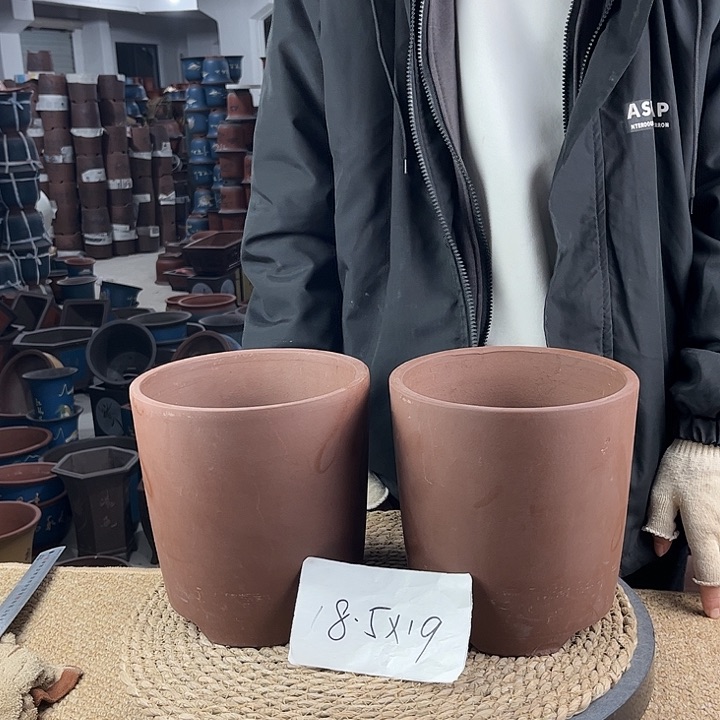 红陶紫砂花盆紫砂