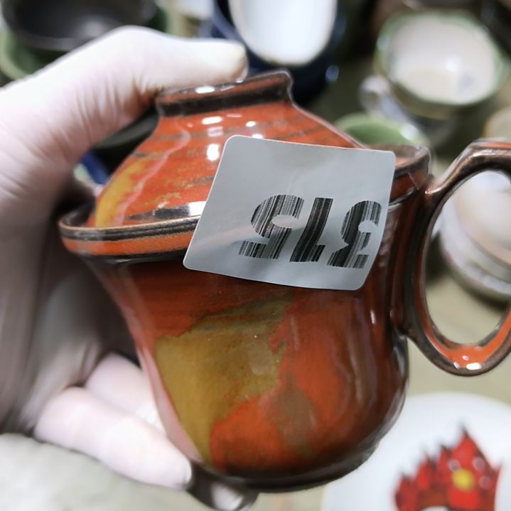 糖***人瓷片磁州窑五厂盘碗壶杯有瑕疵