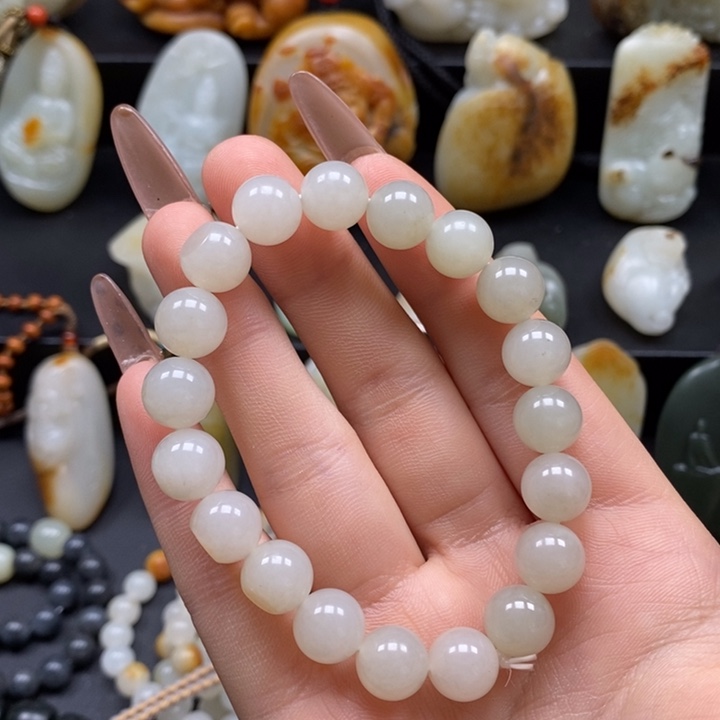 和田玉未镶嵌套链