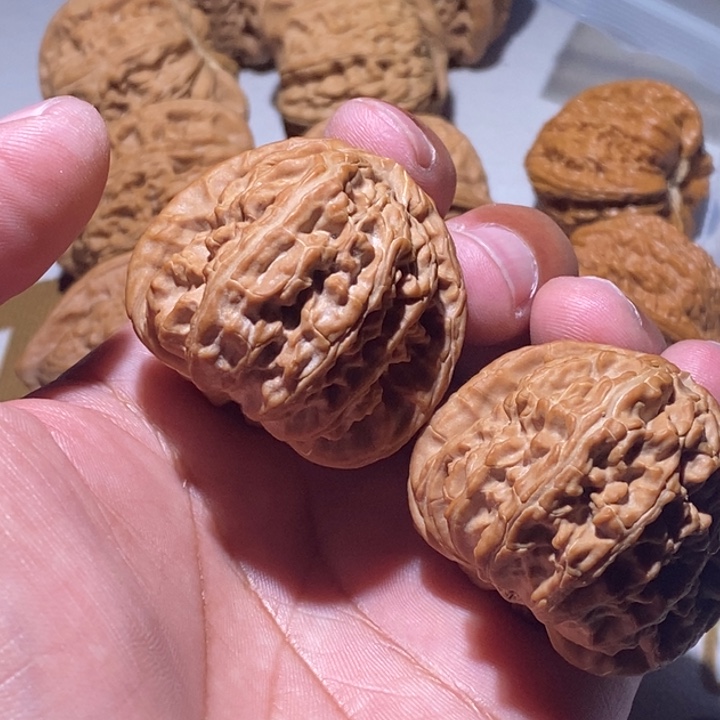 把件文玩核桃够*白狮子