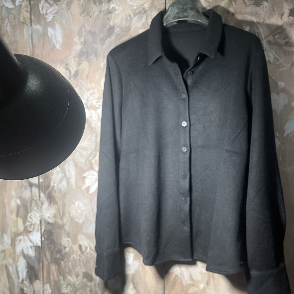 姚家.Bonnie｜“特价浮力”（不退换）复古老钱设计小翻领长袖衬衫