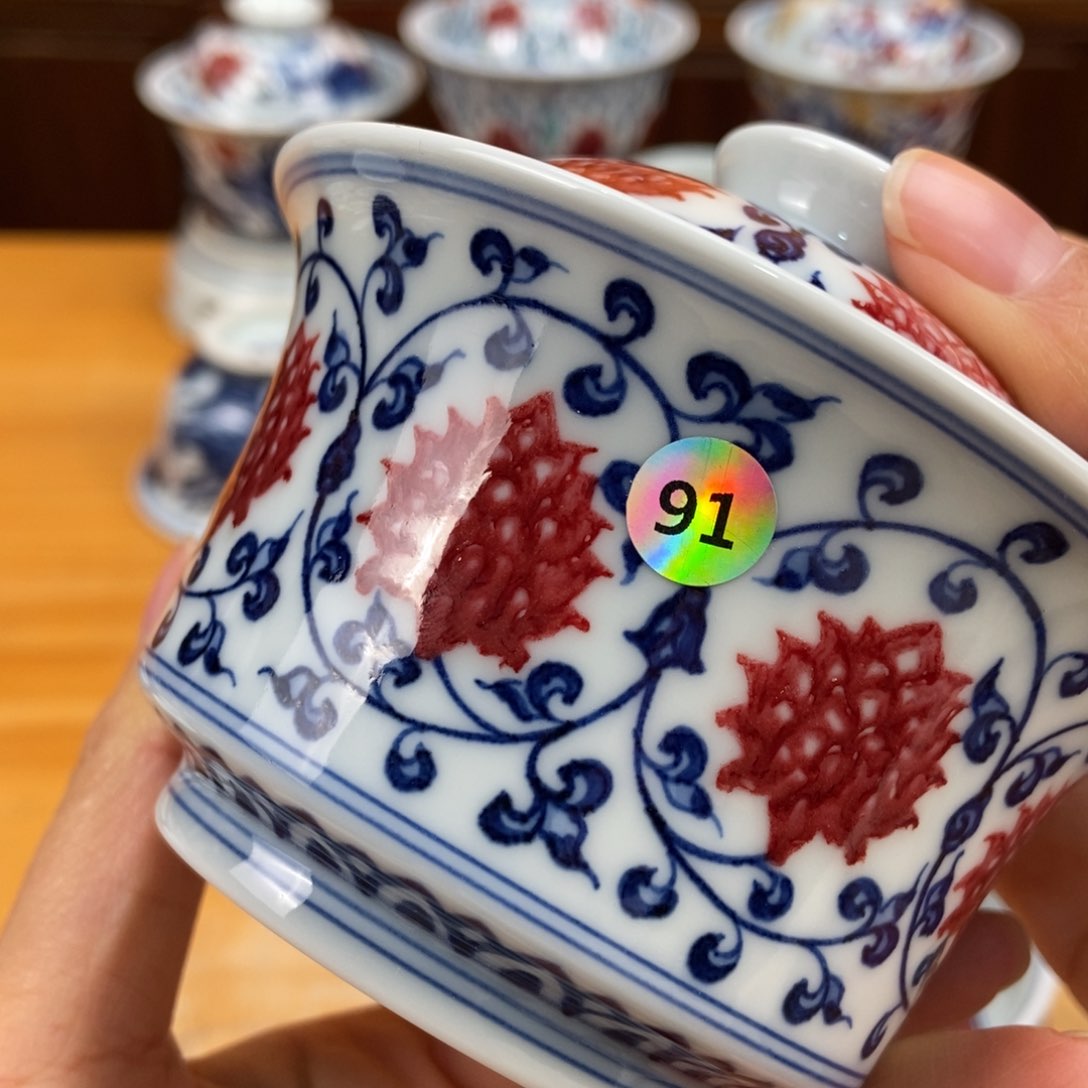 手绘现代茶具非古董从**航