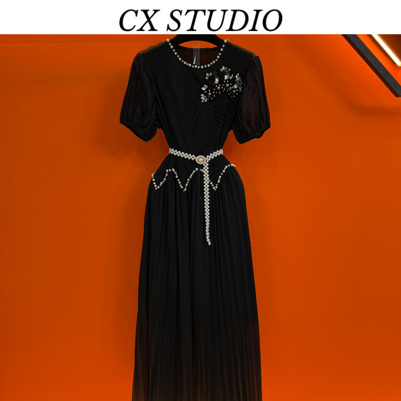 YC编码38 经典收腰轻奢时尚夏季连衣裙（定制女装）TG976