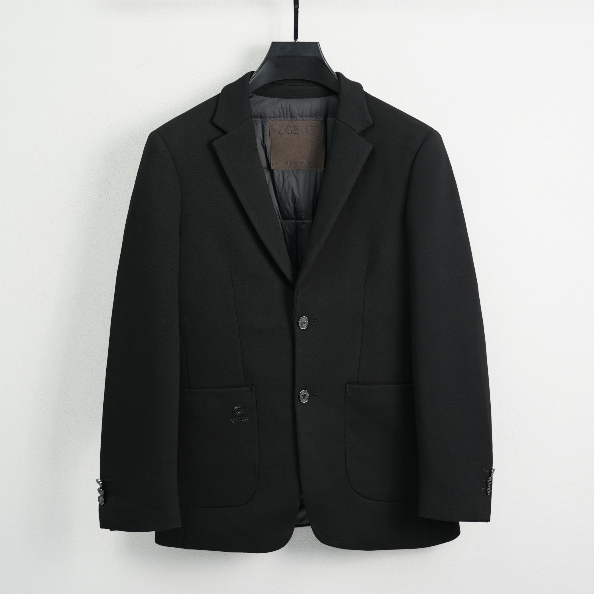 【巴尔赫】2024冬季新品男士高端商务休闲轻奢90鸭绒羽绒西服3019