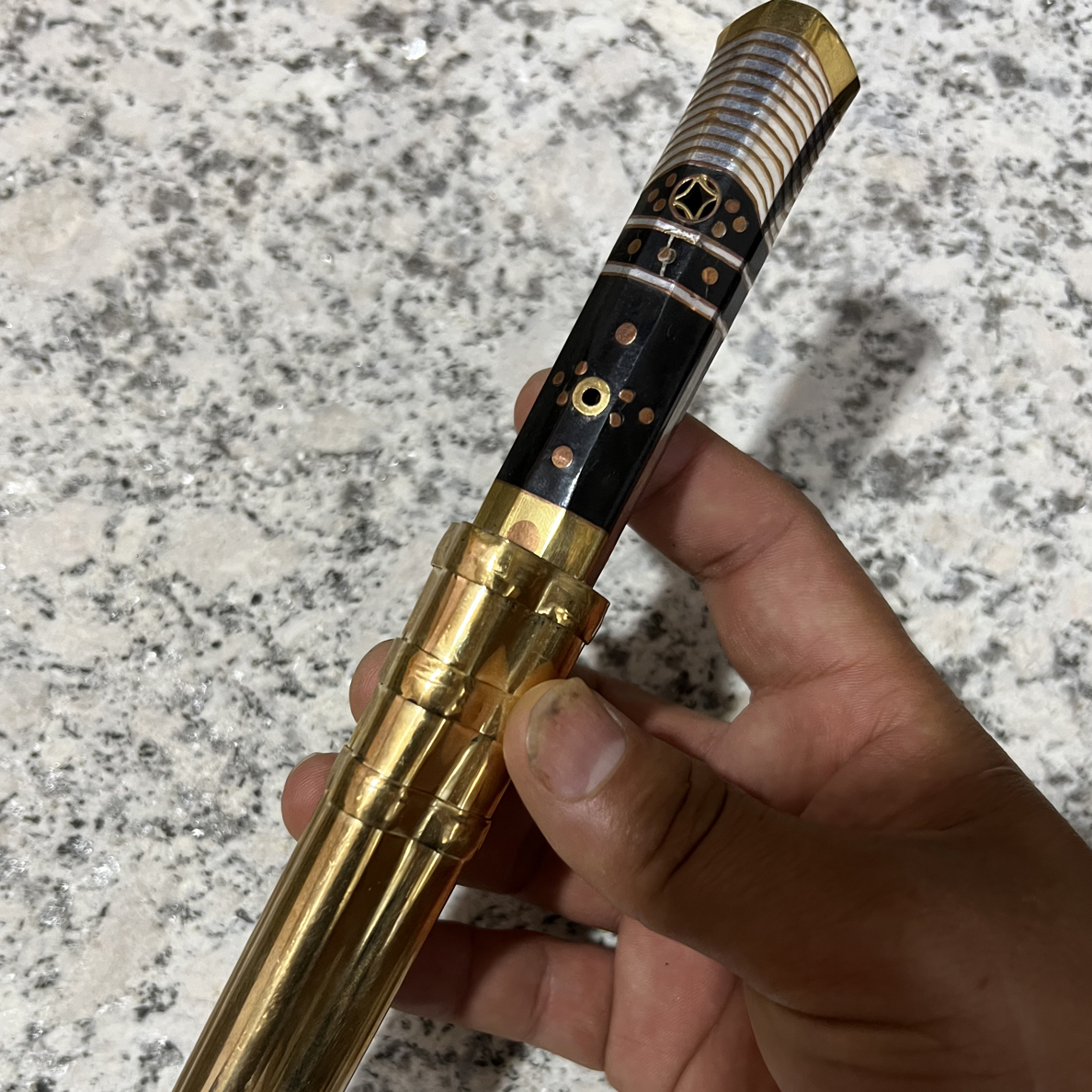 大河家马哈三老艺匠工艺什样锦水果收藏把玩刀