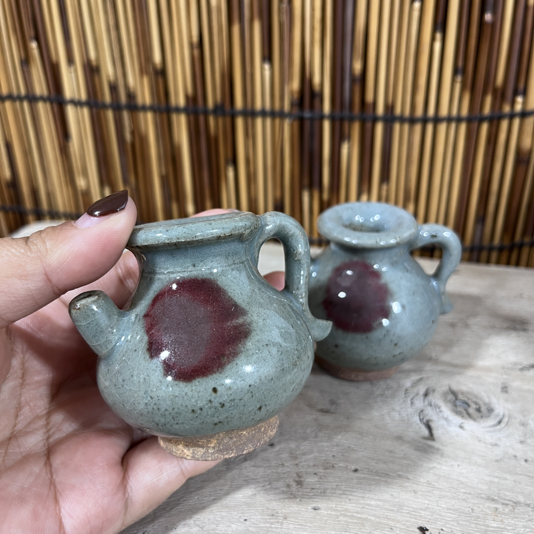 精品钧窑两个小壶