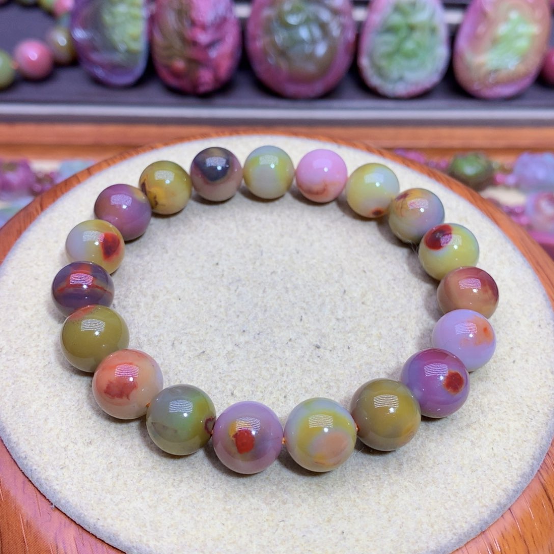 玛瑙手链未镶嵌盐源