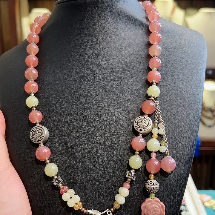 玛瑙/玉髓项链未镶嵌项链