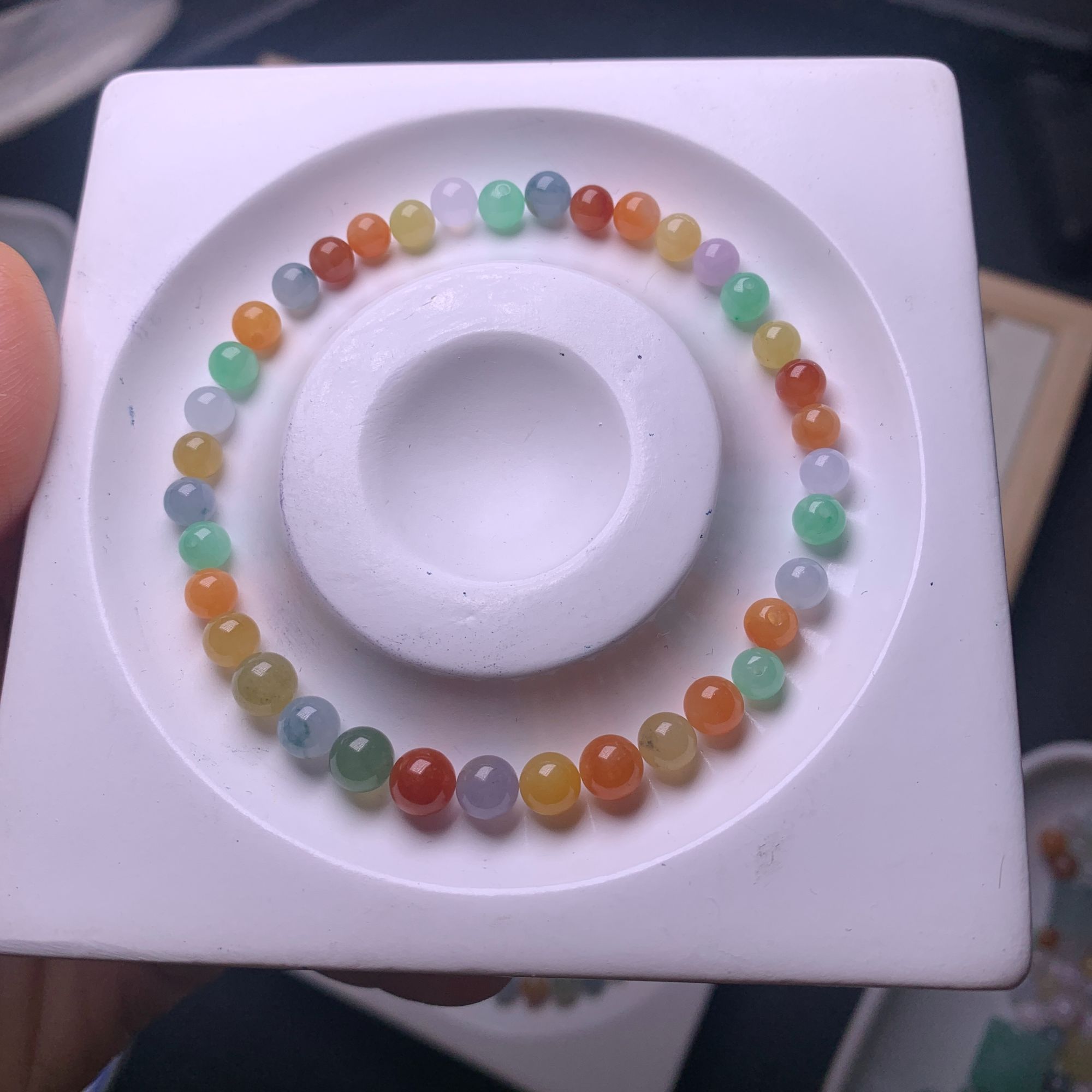 天然缅甸翡翠A货 手串