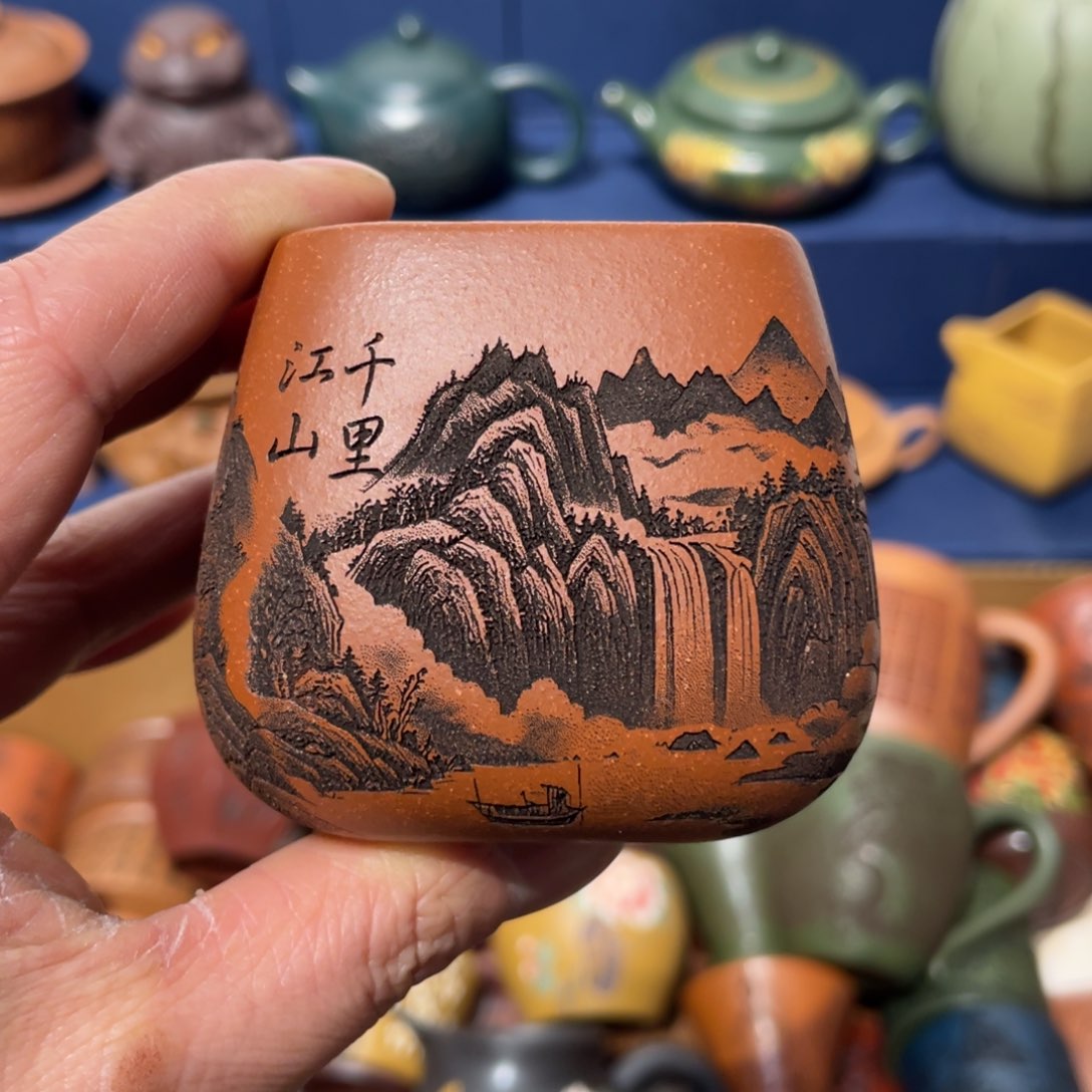 原矿紫砂手工主人杯