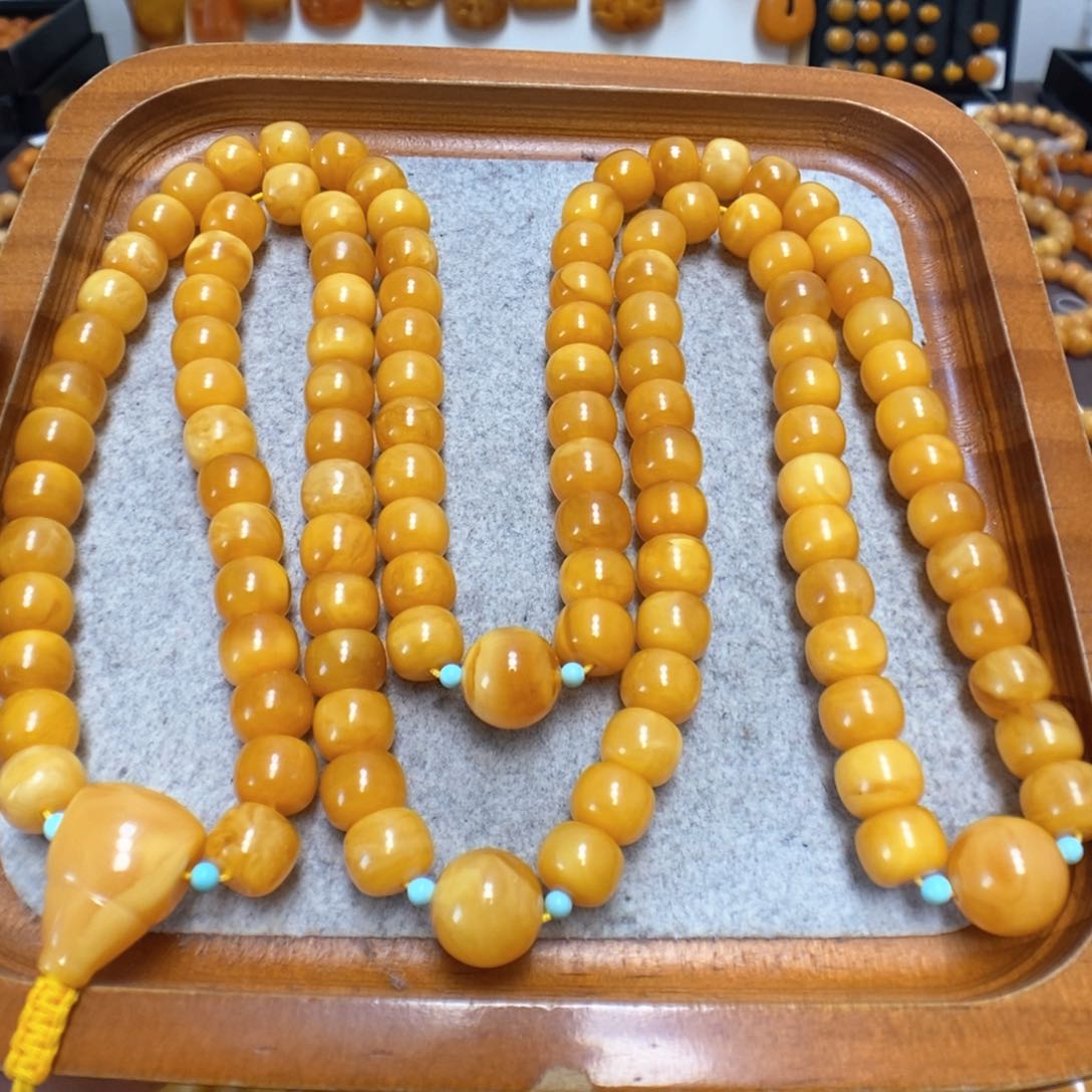 蜜蜡手串未镶嵌蜜蜡