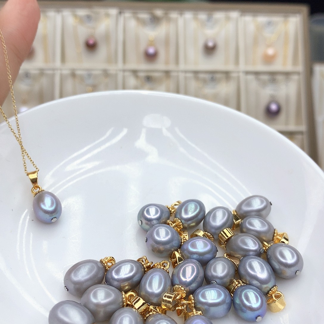 淡水珍珠吊坠(不含链)合金