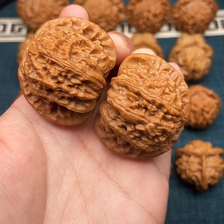 文玩核桃把件球白43.5