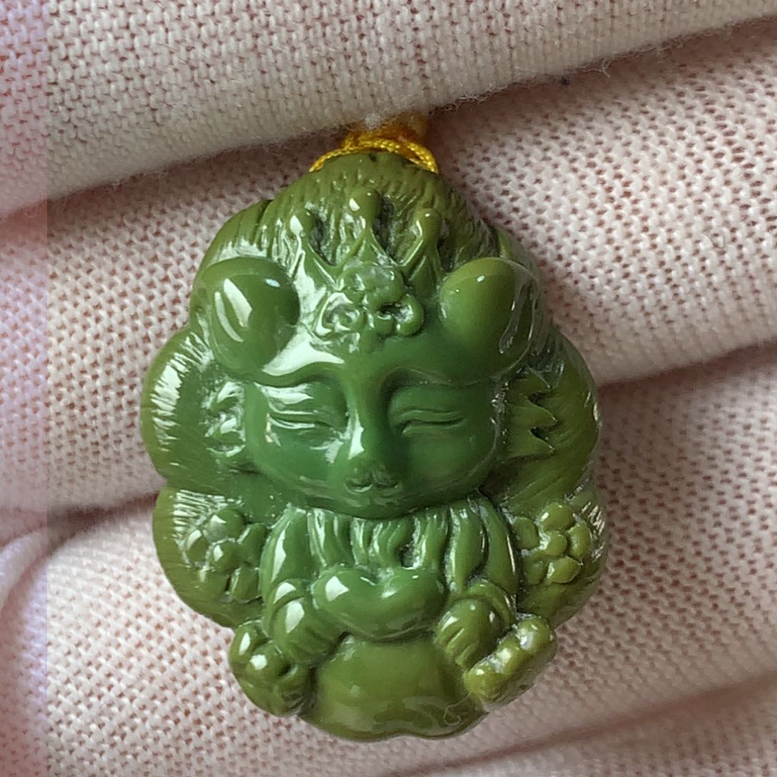 绿松石珠宝奇石未镶嵌吊坠