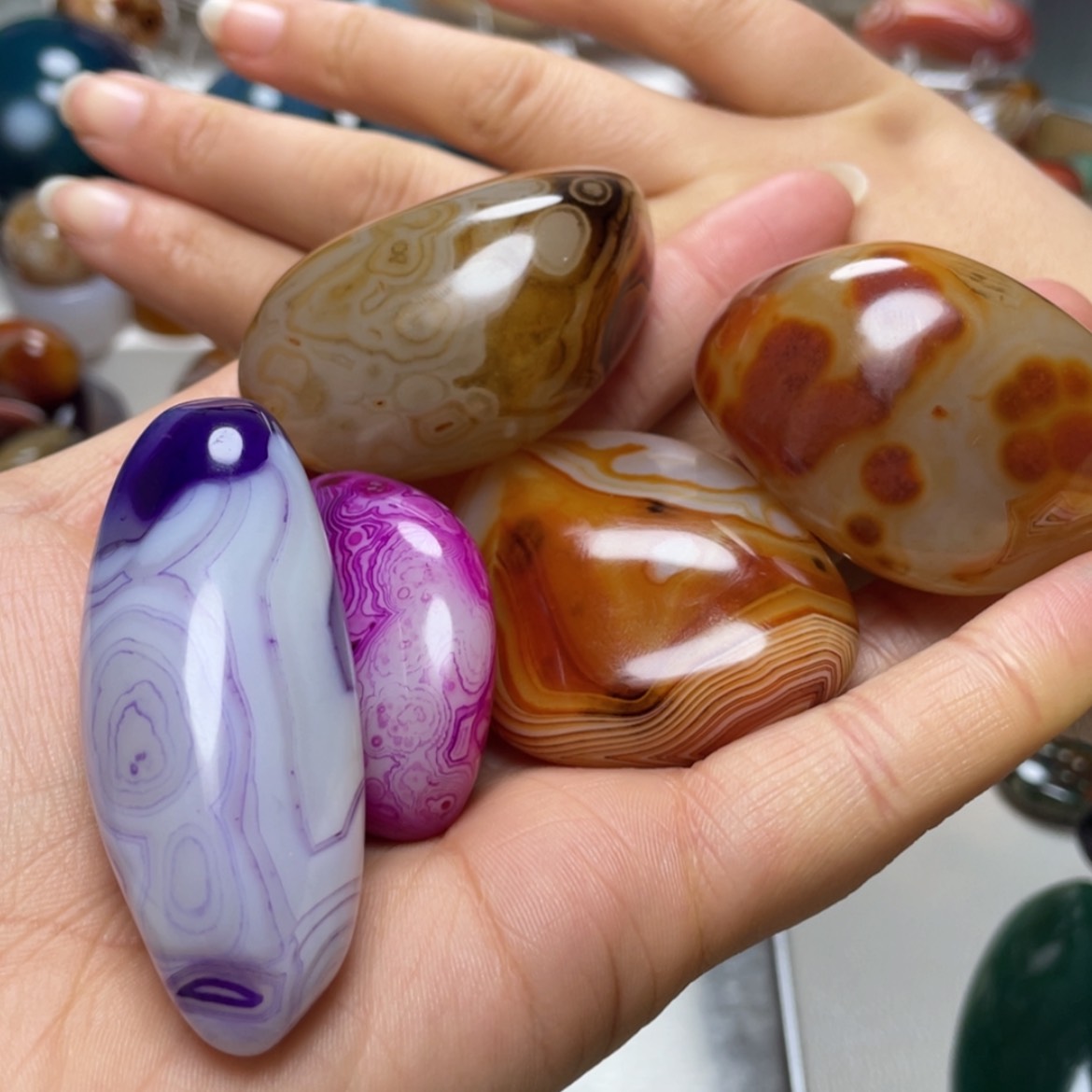 【闪购商品】未镶嵌玛瑙/玉髓珠宝奇石飝