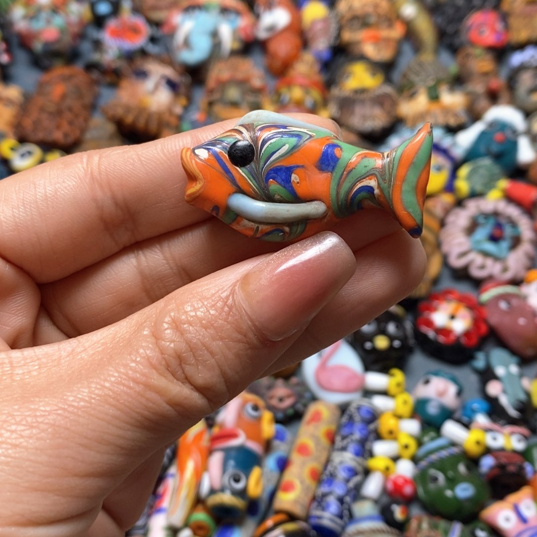 琉璃颈饰印度尼西亚鱼