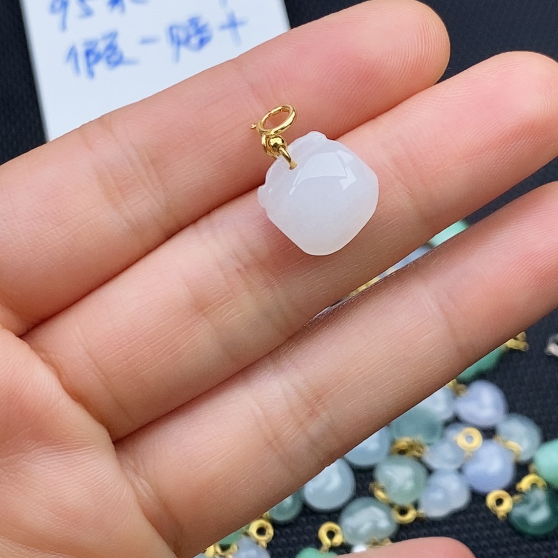 翡翠银S925镶嵌颈饰小精品