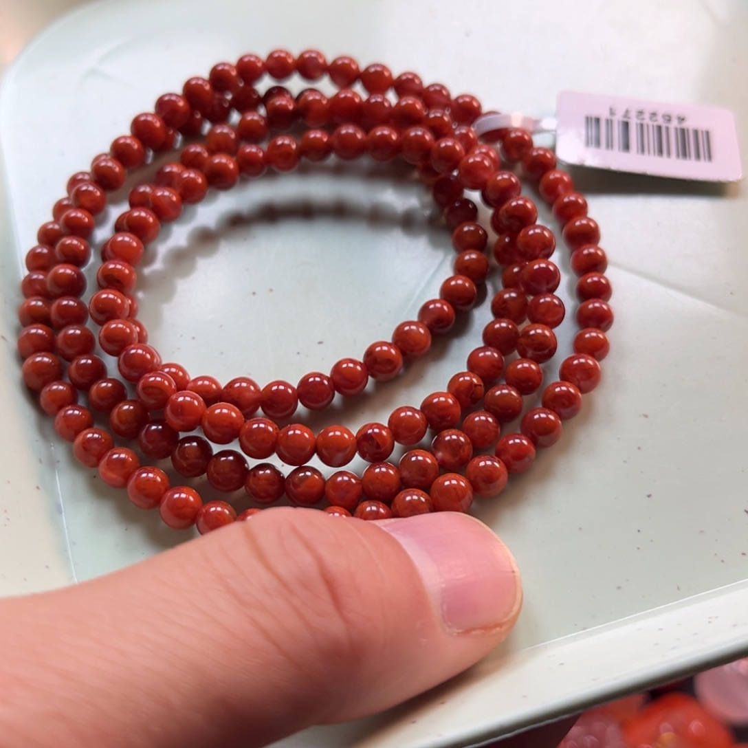 南红玛瑙手串4.5mm未镶嵌