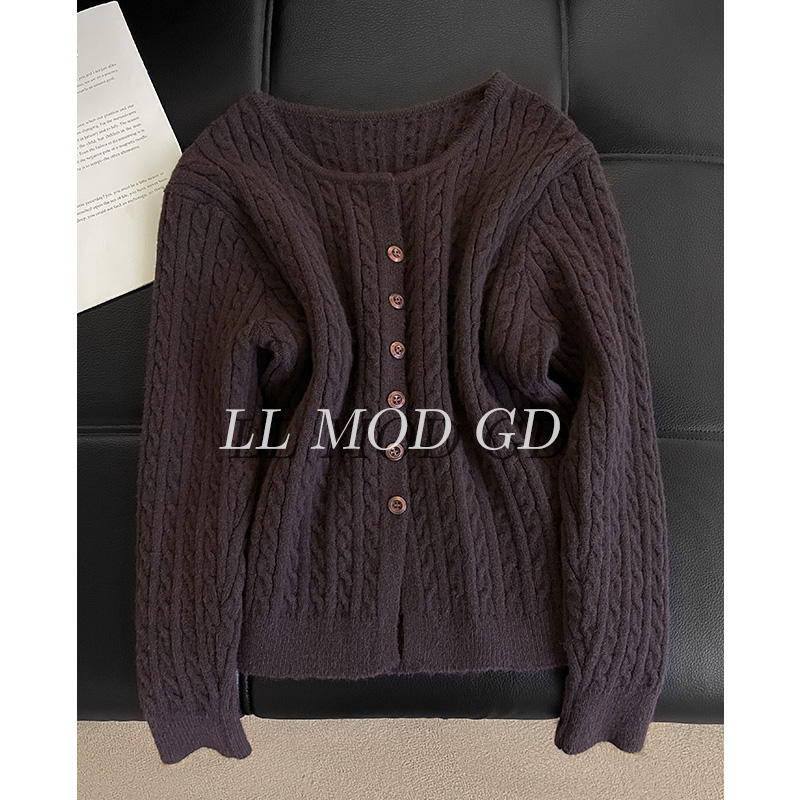 恋爱博物馆  针织衫2024秋季时尚长袖百搭休闲上衣YLXR-259020