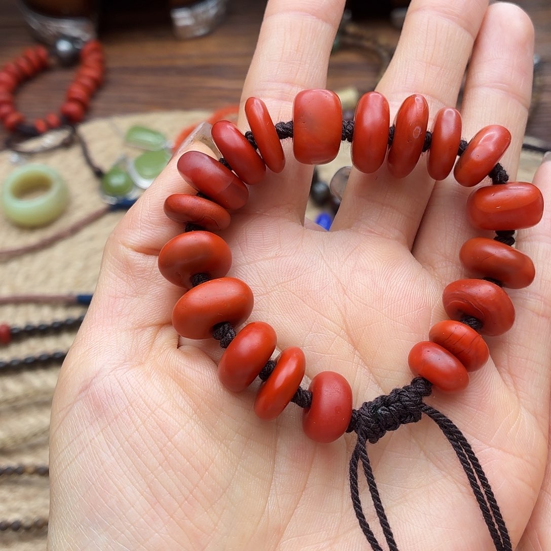 简***简南红玛瑙未镶嵌手链