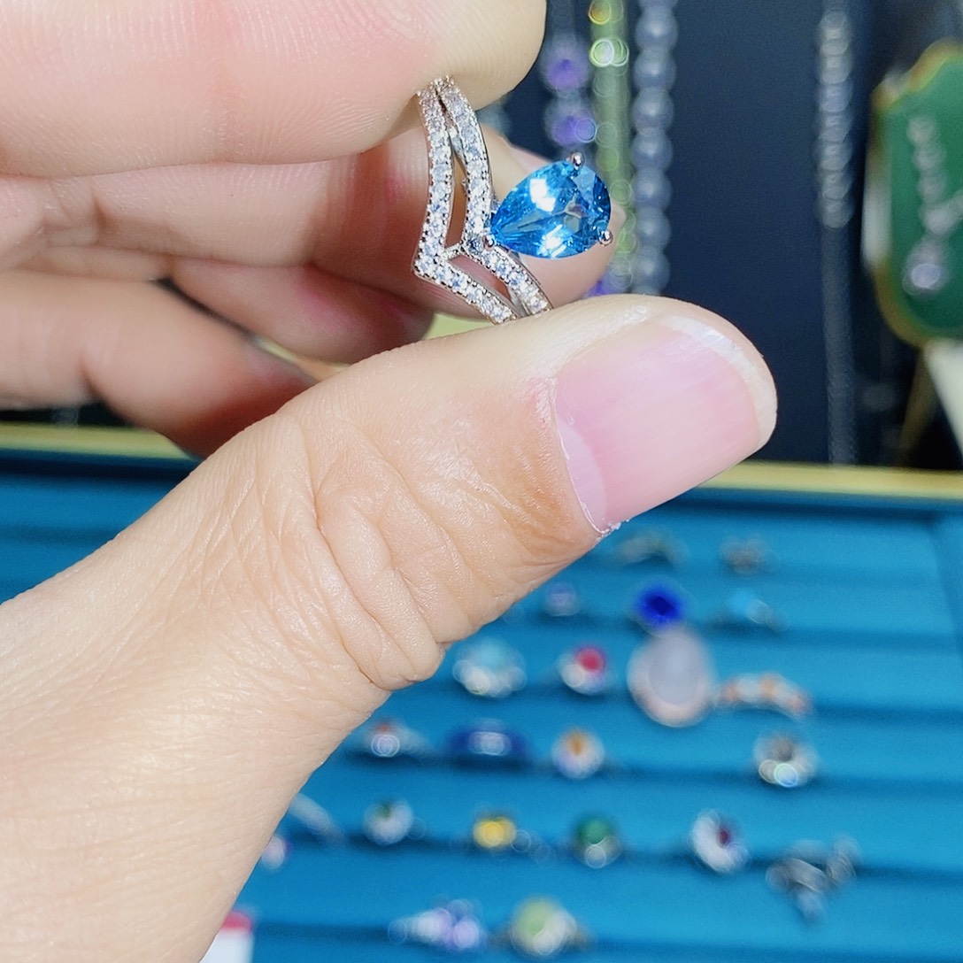 紫晶珠宝半成品银S925镶嵌