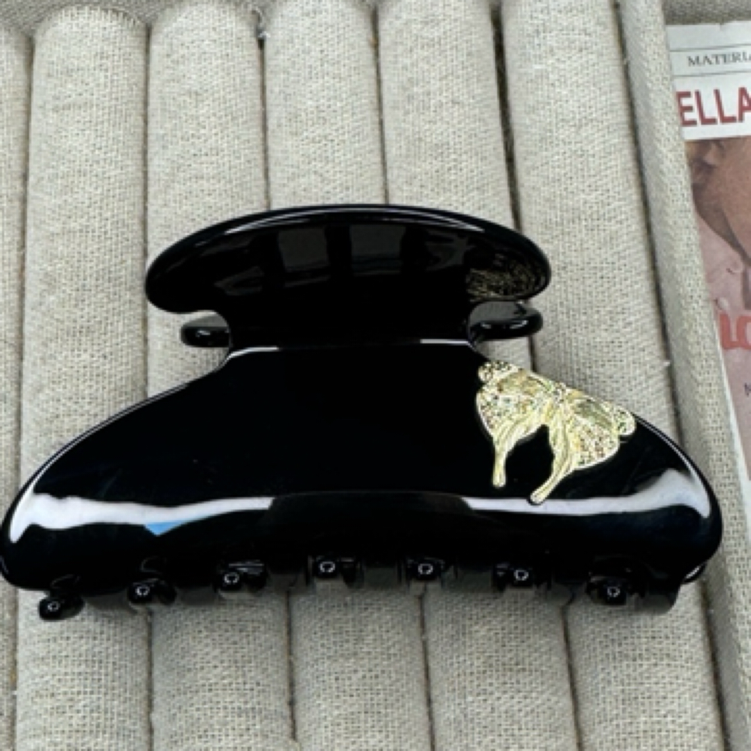 sweet planet—金蝶醋酸黑色抓夹1054