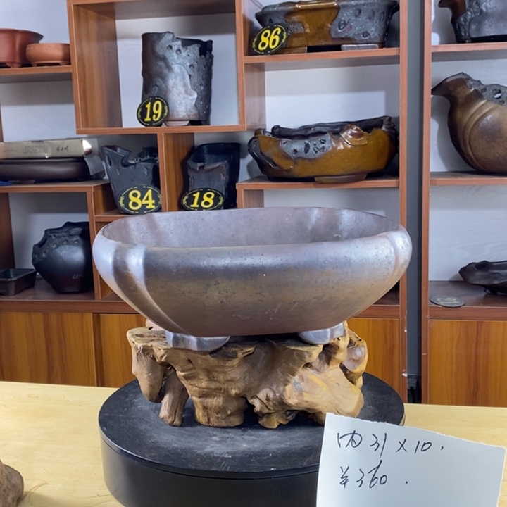 吉****）大何紫砂花盆