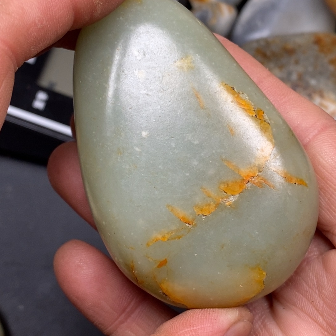 和田玉挂件银S925镀金镶嵌