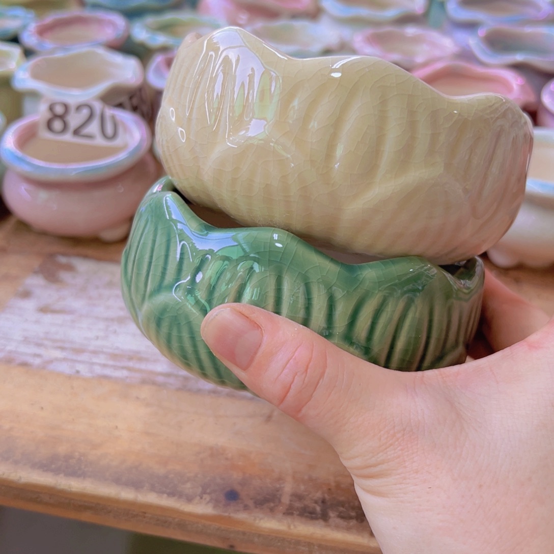 陶瓷花盆当场满12包邮