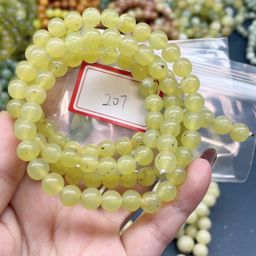 未镶嵌蛇纹石玉手串