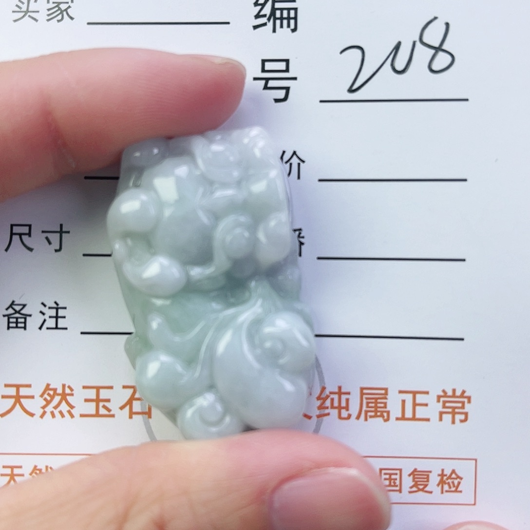 翡翠颈饰未镶嵌貔貅