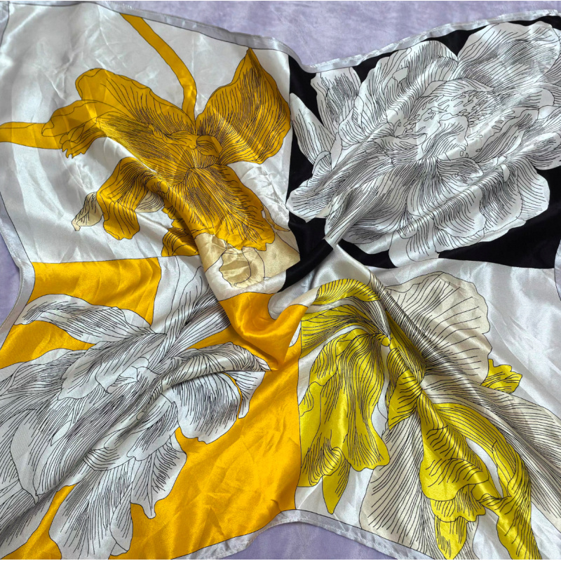 A170 金蕊线韵 90*90左右 围巾丝巾