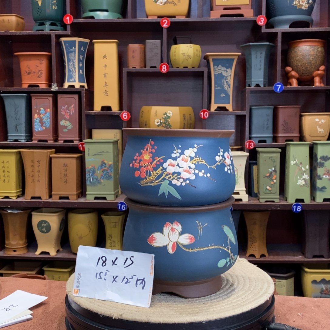 紫砂花盆紫砂花盆