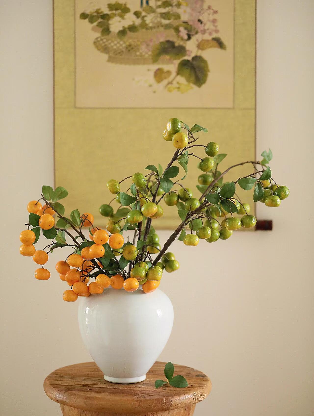 【大橘大利 橘枝】居家氛围感花材