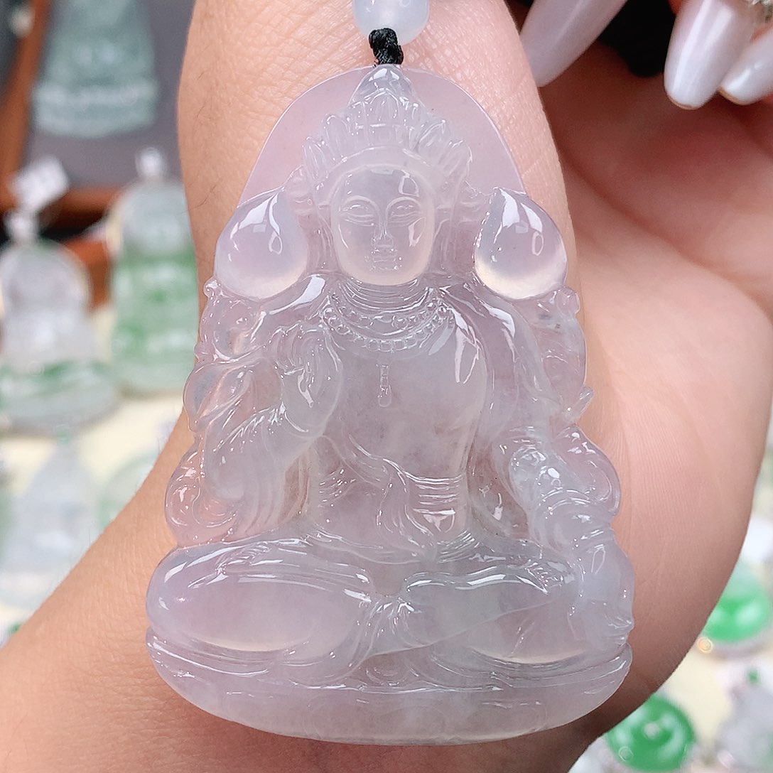 颈饰未镶嵌翡翠观音