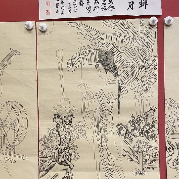 国画侯老师手绘作品