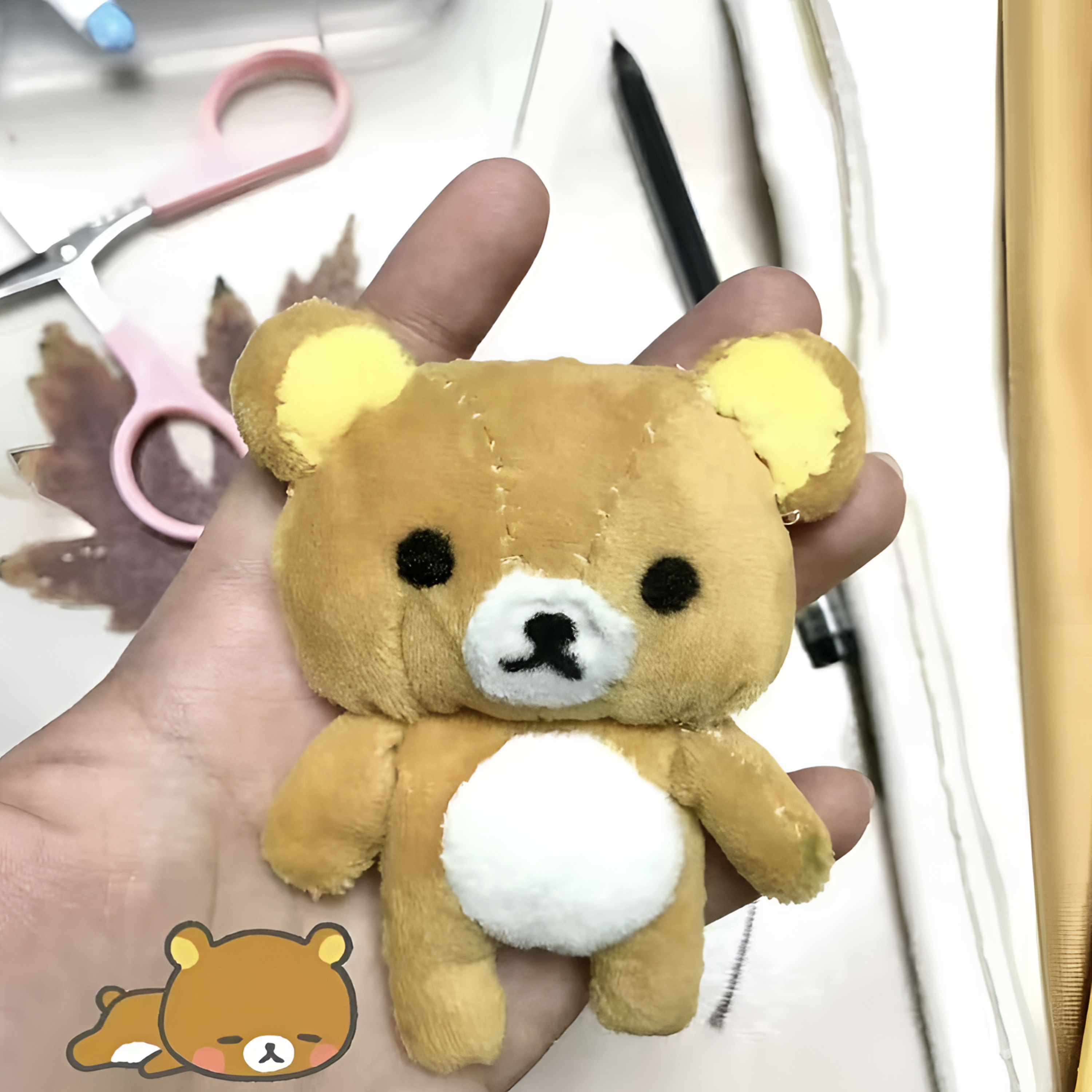 【赠送教程】趣味DIY轻松熊缝制套件自制毛绒礼物其他汽车挂件摆件